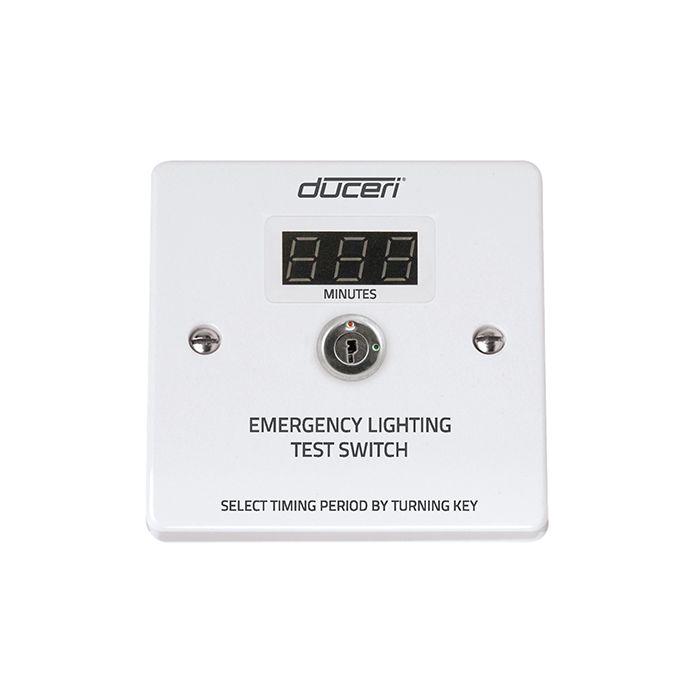 Emergency Lighting Test Key Switch with LCD Display