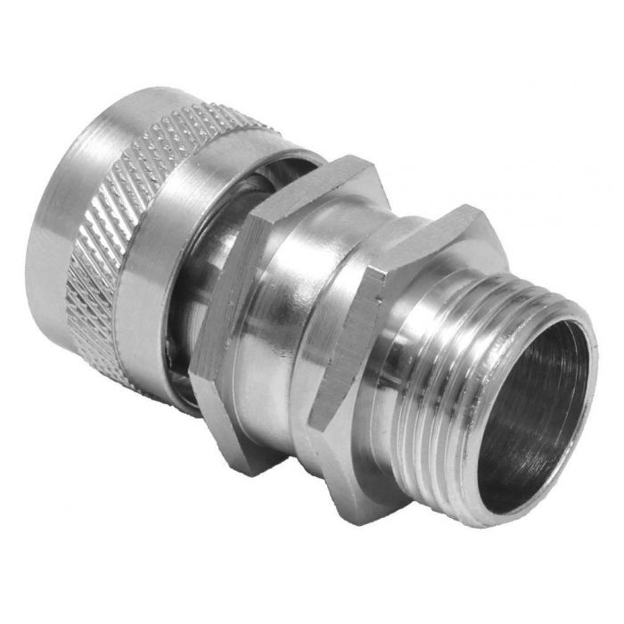 Straight Fitting for Galv Flexible Conduit 25mm swivel