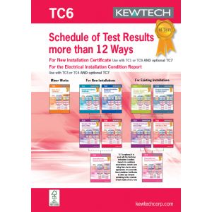 18th Edition Certification Book - Test &amp; Inspection (3 phase)