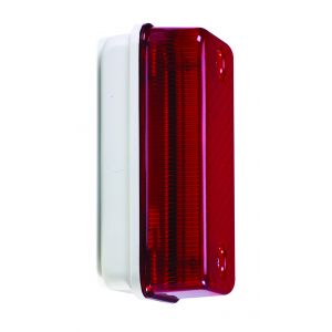 8W IP65 LED Bulkhead - Red