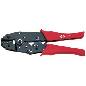 Ratchet crimping pliers for non insulated terminals