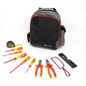 10 piece Electricians Tool Kit with Rucksack
