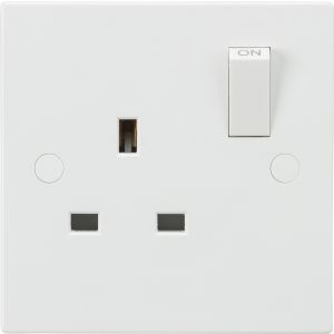 Socket 1G SP Switched 13A Whi