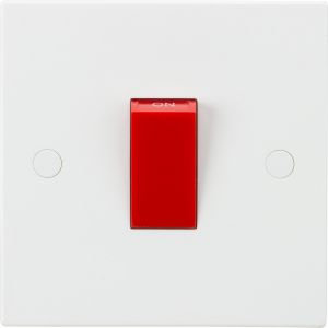 Control Switch 1G DP 45A Whi
