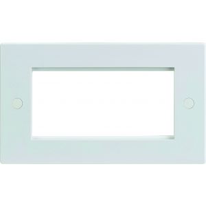 2G 4 module Euro plate Whi
