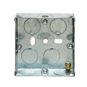 1 Gang 25mm Steel Switch &amp; Socket Back Box
