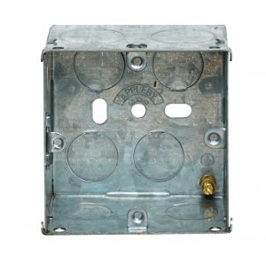 1 Gang 47mm Steel Switch &amp; Socket Back Box
