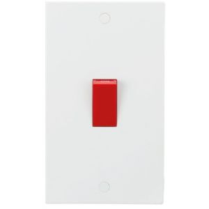 Control Switch 2G DP 45A Whi