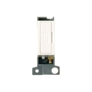 Modular Switch Plates - 13A fused FCU module - polar white