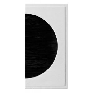 Single brush module - white (black bristles)