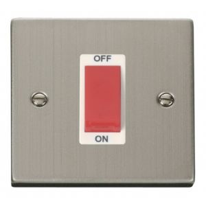 1 gang 45A DP switch - white inserts