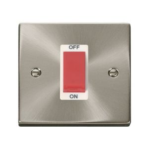 1 gang 45A DP switch - white inserts
