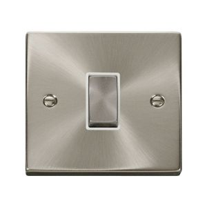 1 gang 2 way 10AX ingot switch - white inserts