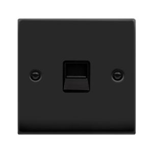 Single Telephone Outlet - Secondary - Black