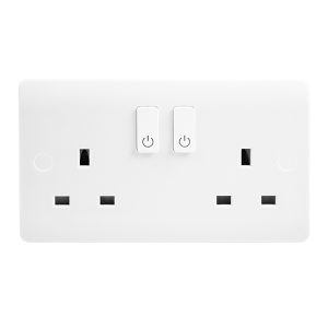 13A 2 Gang Zigbee Smart Switched Socket Outlet
