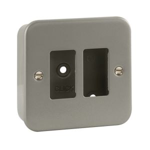 Metal Clad Surface Cover Plates - 2 gang