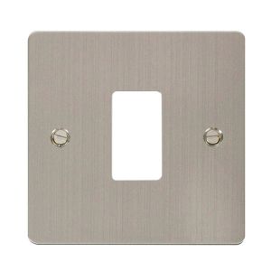 Stainless Steel Flat Plate Cover Plates - 1 gang