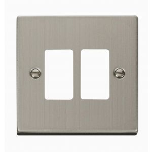 Stainless Steel Cover Plates - 2 gang