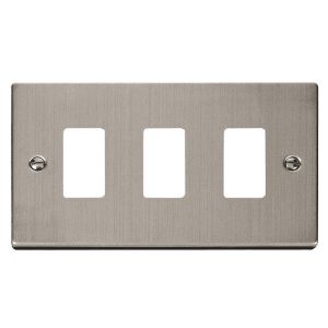 Stainless Steel Cover Plates - 3 gang