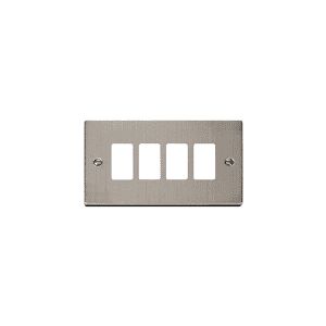 Stainless Steel Cover Plates - 4 gang