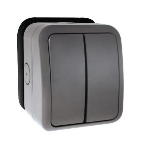 Weatherproof Switches - 2 gang 2 way 10AX IP66