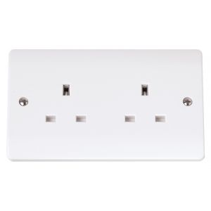 13 Amp Socket Outlets - 2 gang unswitched