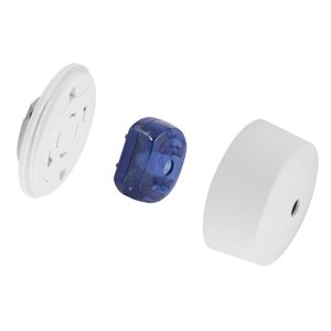 6A 4 Pin Quick-Connect Ceiling Rose, Plug &amp; Cover
