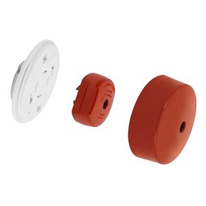 6A 4 Pin Quick-Connect Ceiling Rose, Plug &amp; Cover - Red
