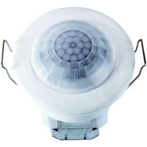 360° flush ceiling mounted round PIR presence detector