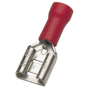 Pre-Insulated Terminals Push On - Female 2.8mm red