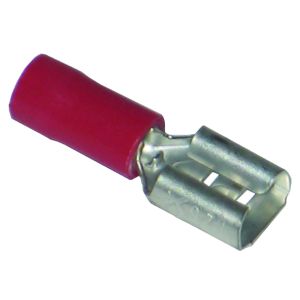 Pre-Insulated Terminals Push On - Female 6.3mm red