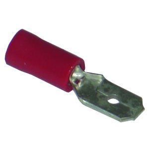 Pre-Insulated Terminals Push On - Male 6.3mm red