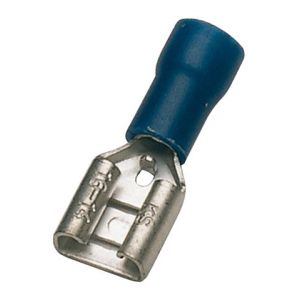 Pre-Insulated Terminals Push On - Female 4.8mm blue