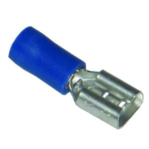Pre-Insulated Terminals Push On - Female 6.3mm blue