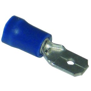 Pre-Insulated Terminals Push On - Male 6.3mm blue