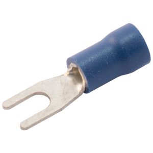 Pre-Insulated Terminals Fork - 3.7mm blue