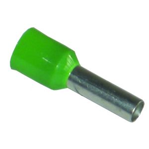 Single Entry Bootlace Ferrules - 6.0mm (Qty 100) - Green