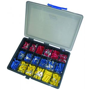 Terminal Kit Boxes - Selection of 18 pre-ins terminals 0.5mm to 6.0mm (Qty 450)