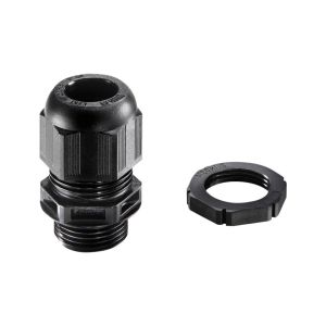 IP68 Nylon Cable Glands - 40mm (Qty 5) - Black