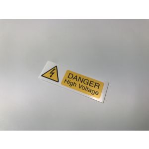 Danger high voltage - 75 x 25mm Pk10