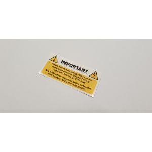 Harmonised cable notice - 130 x 60mm Pk10