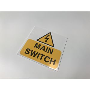 Main switch - 75 x 75mm Pk5