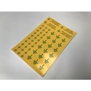  Earth bonding labels/symbols - 1 (in sheets of 5)
