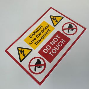 Live Electrical Equipment Sign - 150 x 225mm Pk1