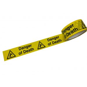 Laminated Tape - Danger of Death - 48mm x 33mtr Roll