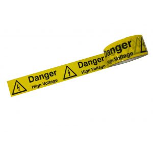 Laminated Tape - Danger High Voltage - 48mm x 33mtr Roll