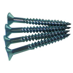 Woodscrew Csk Pozi 6x1in BZP 
