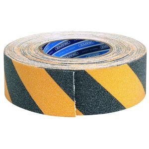 Black &amp; Yellow Heavy Duty Safety Grip Tape - 18m x 50mm
