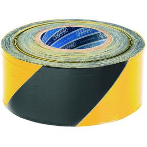 Black &amp; Yellow Barrier Tape - 500m x 75mm