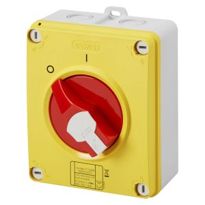 IP69 Rotary Isolator Switches - 16A 3 Pole - 150mm (H) x 125mm (W) x 92.3mm (D)